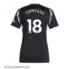 Arsenal Takehiro Tomiyasu #18 Seconda Maglia Femmina 2024-25 Manica Corta